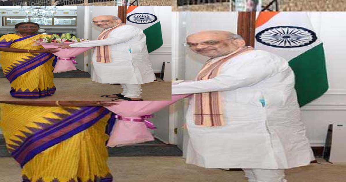 मुर्मु से मिले शाह, सहयोगी मंत्री